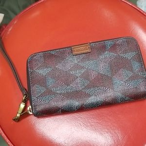 Fossil Wristlet Clutch Wallet
